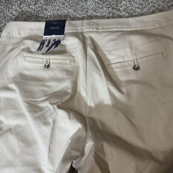 Raffaella Pants Womens 18W Stone Curvy Straight Leg Dress Career Office Khaki - Picture 8 of 12